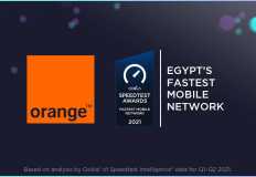 " اورنچ مصر " تفوز بجائزة Speedtest  كأسرع شبكة موبايل إنترنت في مصر