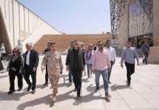 وزير السياحة يتابع اللمسات الأخيرة لافتتاح المتحف الكبير ويتفقد استراحة فاروق بالأهرامات