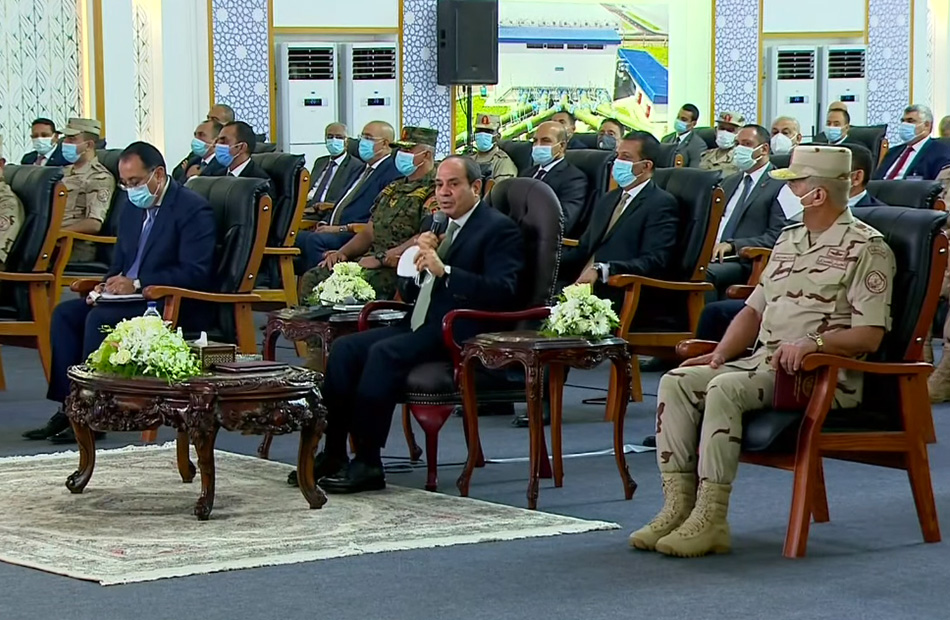 الرئيس السيسي: تكلفة استصلاح و زراعة نصف مليون فدان في سيناء تبلغ  160 مليار جنيه