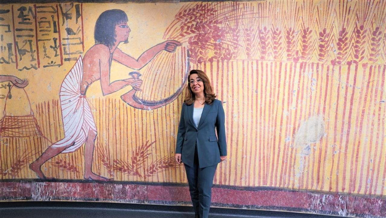 غادة والي تزور الجناح المصرى باكسبو 2020 بدبى