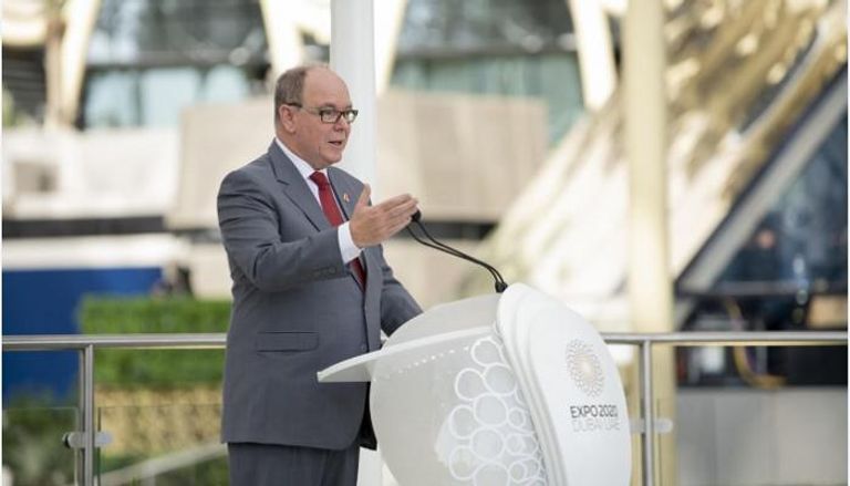 في اليوم الوطني بـ " إكسبو 2020" .. أمير موناكو يشيد بالتعاون مع الإمارات
