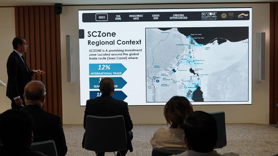 " إكسبو 2020 "..  اقتصادية قناة السويس تعرض فرص توطين الصناعات بالمنطقة