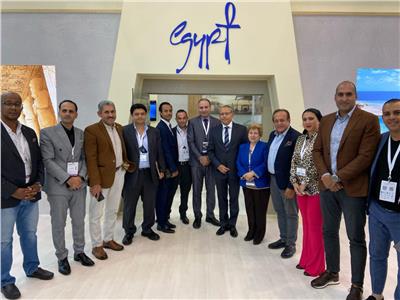 سفير مصر بموسكو يتفقد الجناح المصري بمعرض leisure  السياحي الدولي