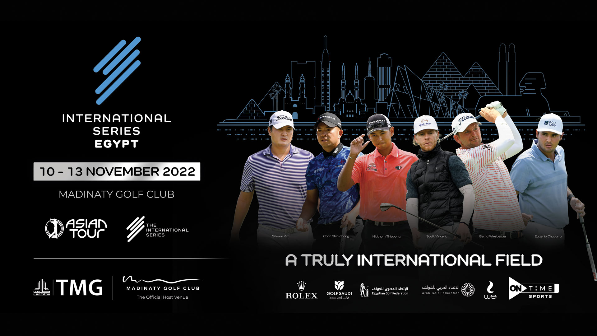 من نادى جولف مدينتى .. انطلاق البطولة "الدولية للاشيان تور" وأون تايم سبورتس تنقلها حصرياً