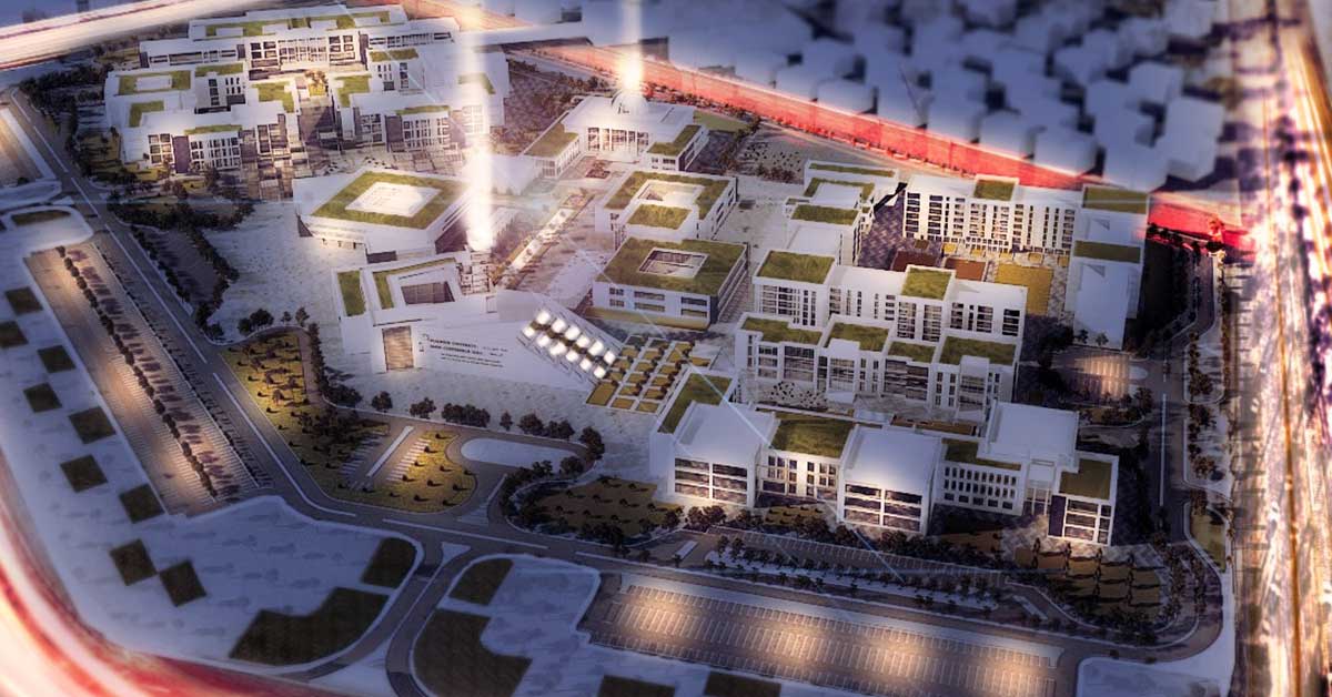 كرايتيريا ديزاين جروب تعلن اكمالها تصميمات الجامعة المصرية بالعلمين