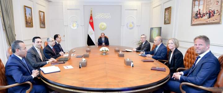 "سكاتك" النرويجية تؤكد للرئيس السيسي التزامها بتوسيع استثماراتها في مصر .. وتشيد بتطور البنية التحتية