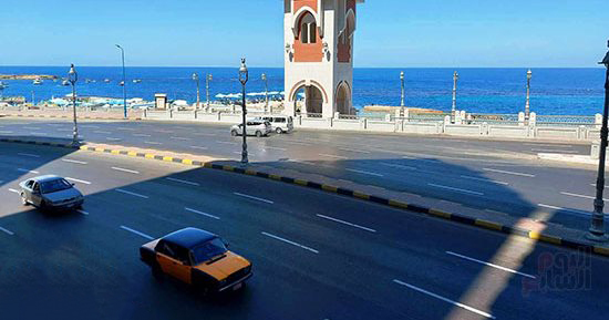 البدء في تنفيذ مشروع توسعة كورنيش الإسكندرية بمنطقة المنتزه