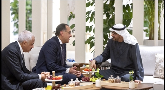 محمد بن زايد ومدبولي يبحثان تعزيز العلاقات بين مصر والإمارات بحضور مجموعة طلعت مصطفى