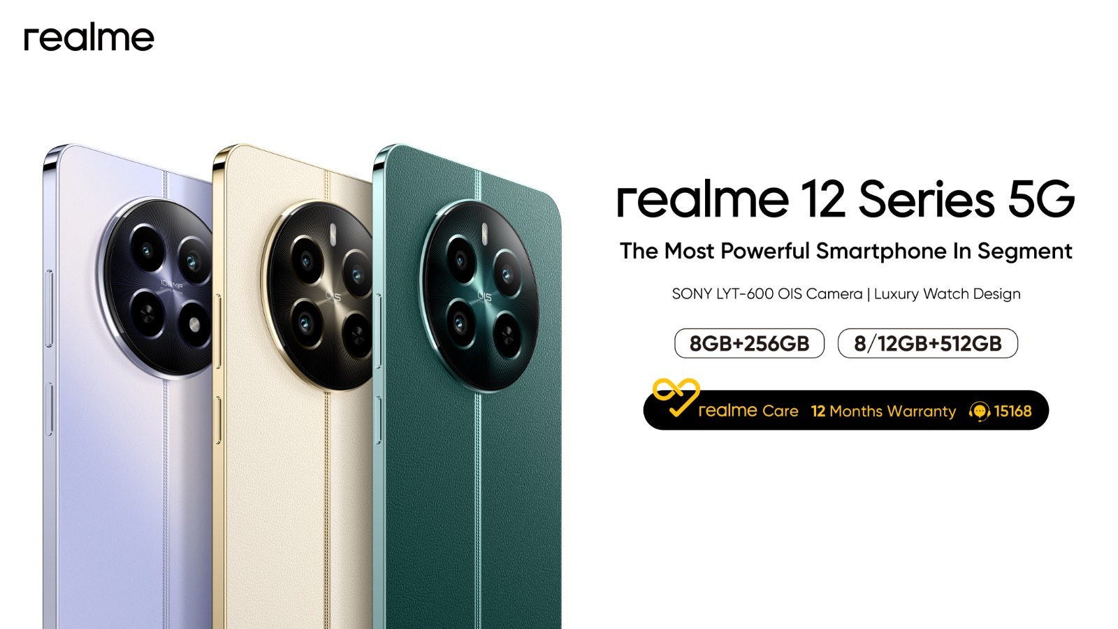 تعرف على سعر ومواصفات هاتف  realme 12 5G