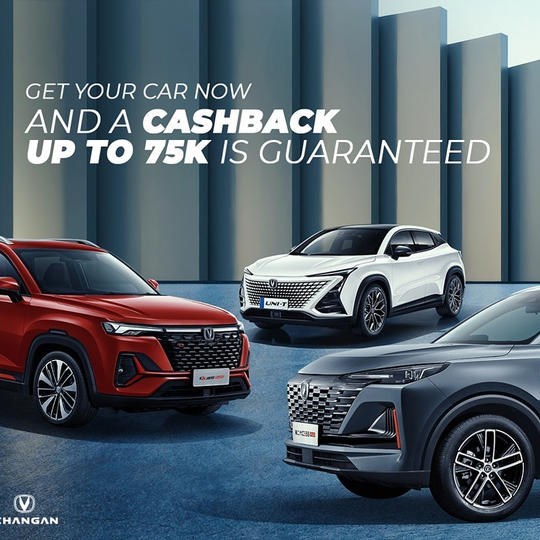 عرض كاش باك يصل لـ 75 ألف جنيه على سيارات شانجان خلال يوليو