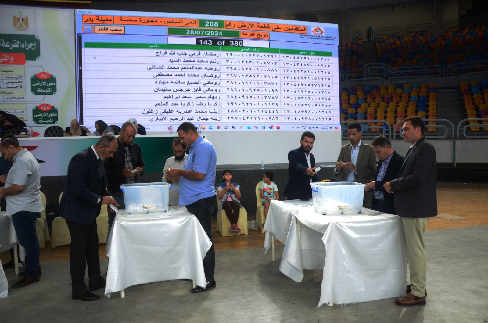 إجراء قرعة تخصيص الأراضي السكنية بالطرح الرابع لبرنامج "مسكن" في 15 مدينة جديدة