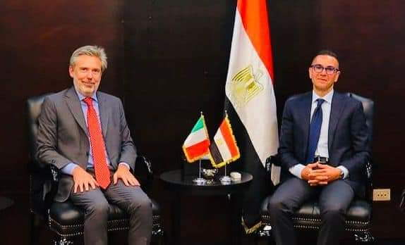 السفير الإيطالي : فرص متميزة للاستثمار في مجالات الزراعة والتصنيع الغذائي والصناعات النسيجية والدوائية واللوجيستيات