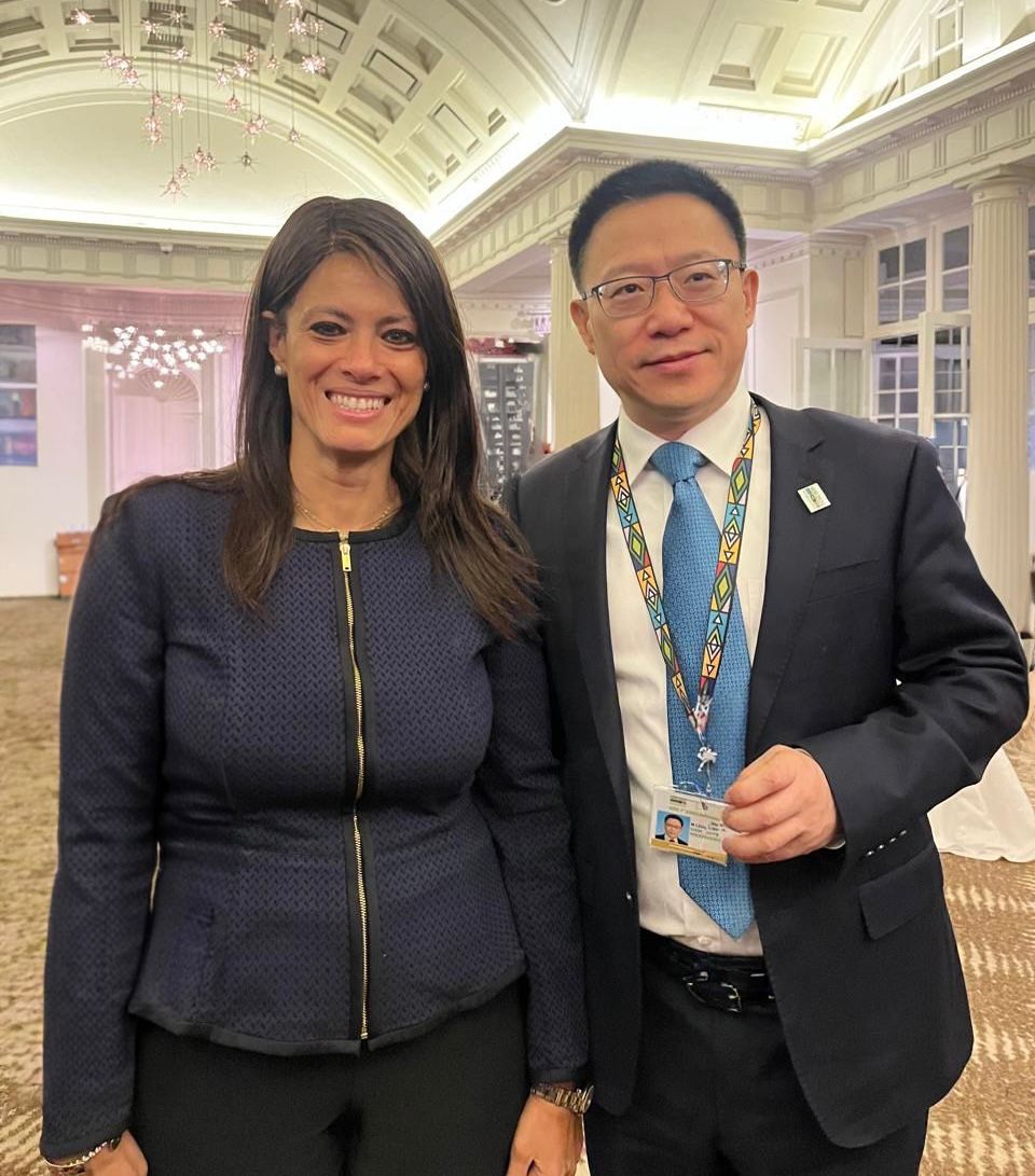 رانيا المشاط  تبحث مع  تعزيز الاستثمارات الصينية في مصر والشراكة في إطار مبادرة الحزام والطريق