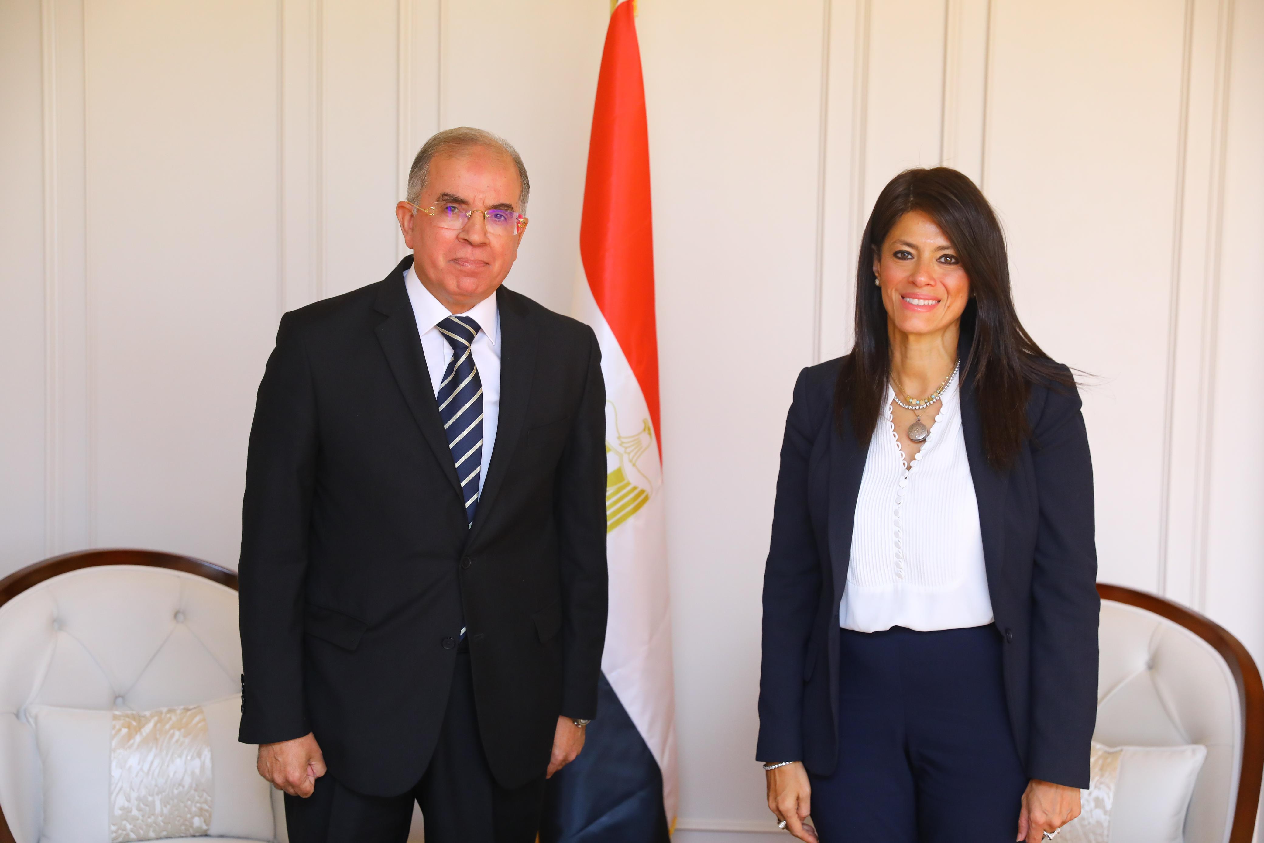 المشاط تلتقي المبعوث الخاص لرئيس بنك التنمية الأفريقي للشرق الأوسط وشمال أفريقيا