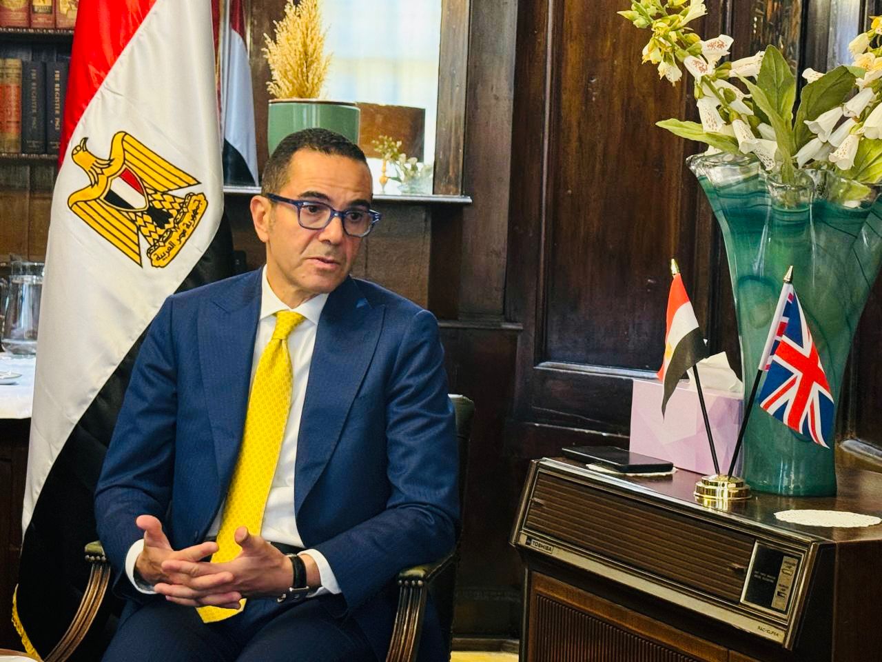 وزير الاستثمار والتجارة الخارجية يلتقي مسؤولي عدد من البنوك الدولية في المملكة المتحدة