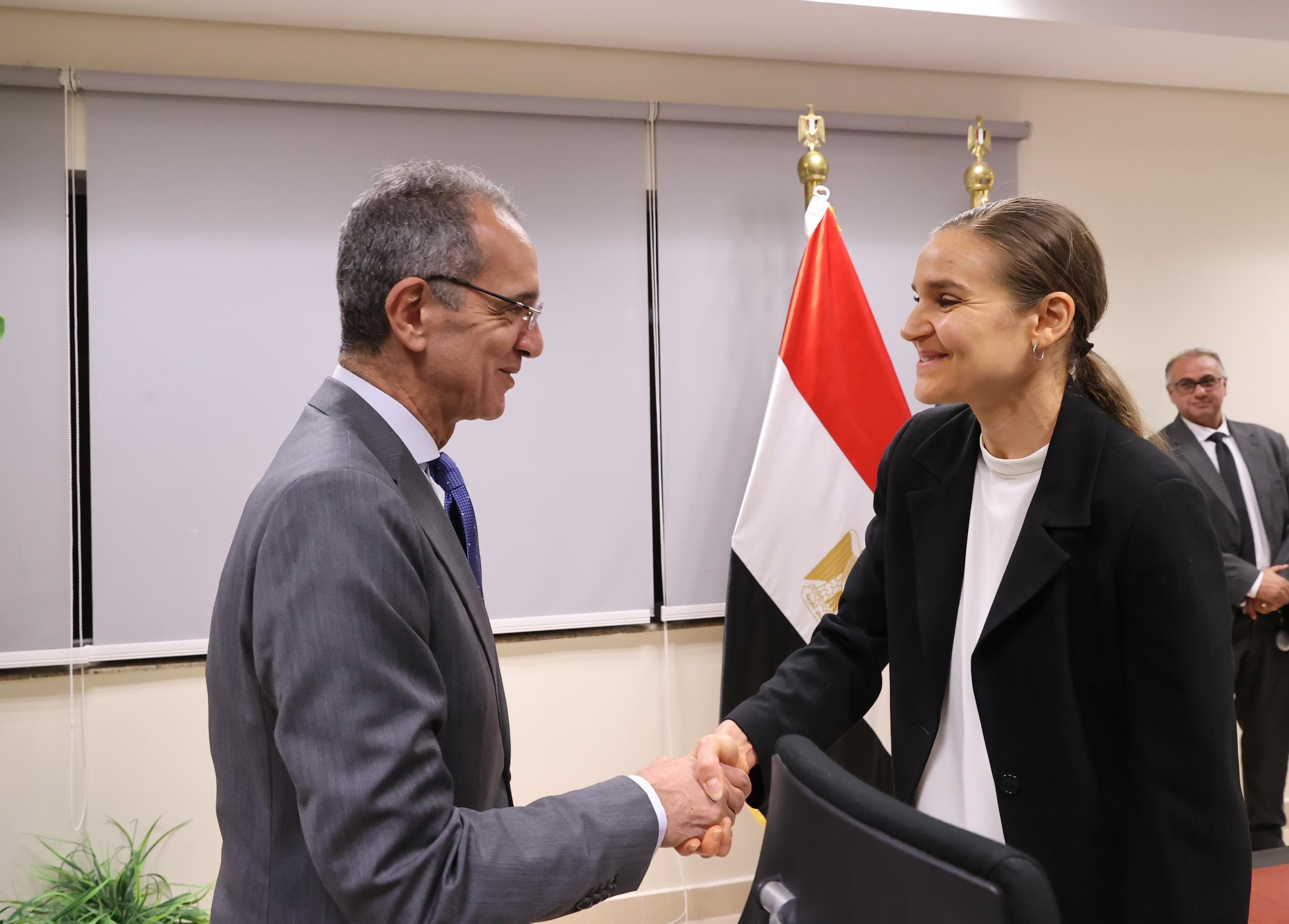 وزير الاتصالات يلتقى مبعوث الأمين العام للأمم المتحدة للتكنولوجيا