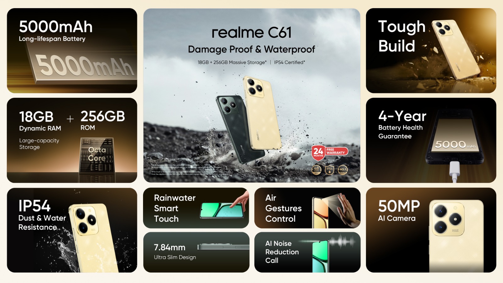 ريلمى تكشف عن هاتف realme C61 .. أعرف مواصفاته