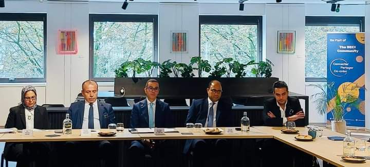 وزير الاستثمار يشارك في جلسة حوارية مع كبرى شركات بلجيكا ولوكسمبورج