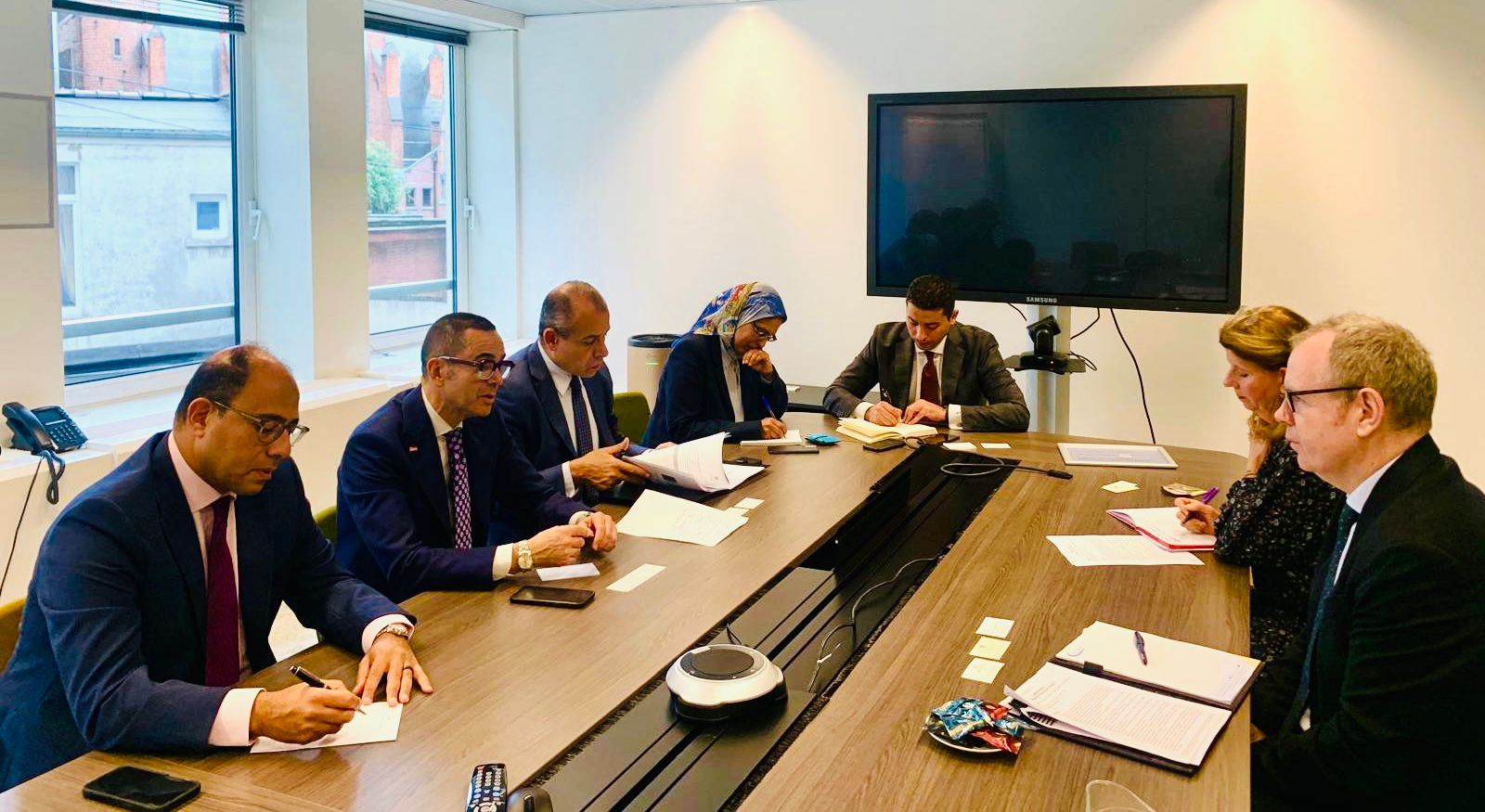 وزير الاستثمار والتجارة الخارجية يلتقي أعضاء اتحاد الغرف التجارية الأوروبية