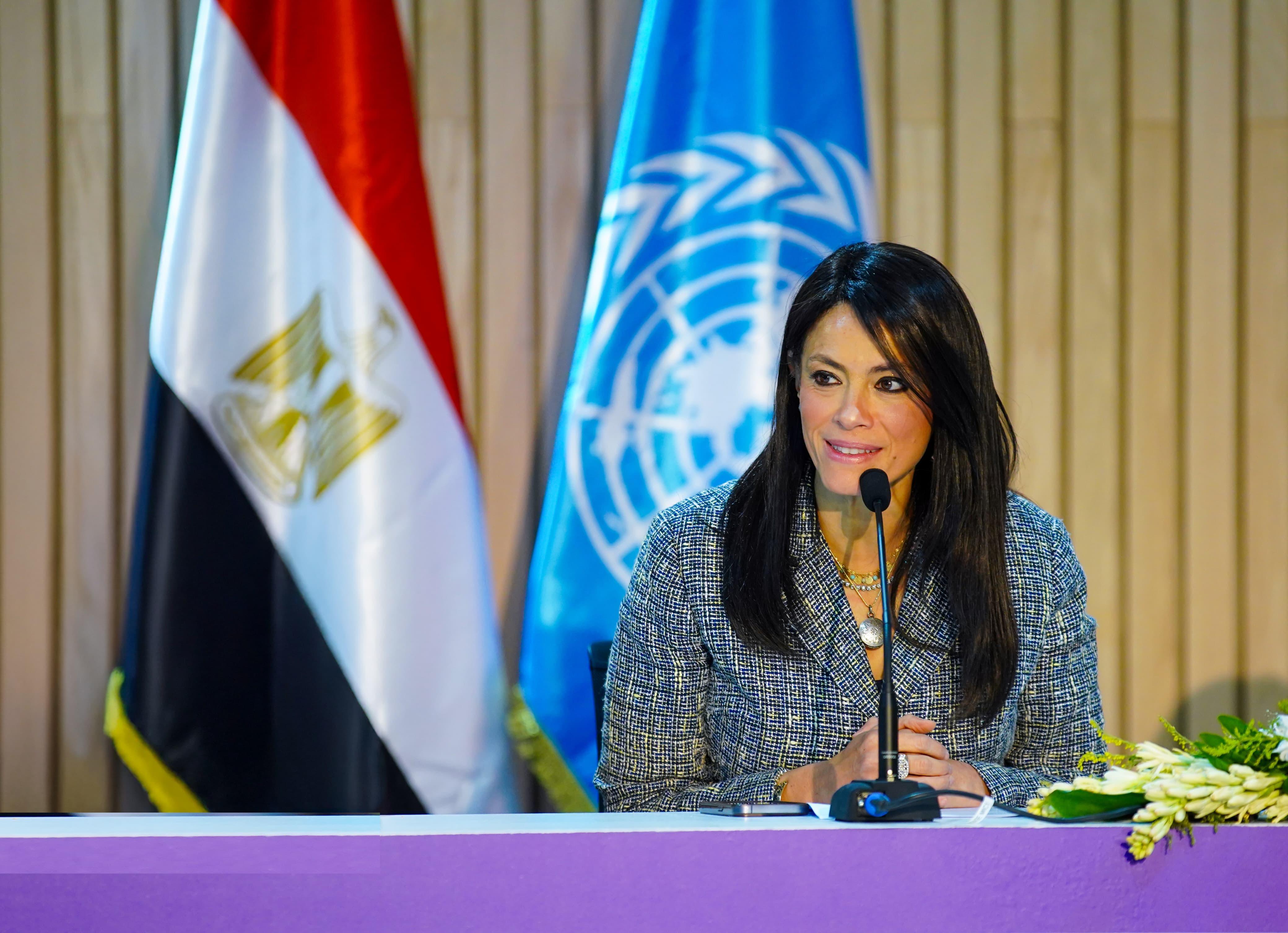 رانيا المشاط  تشارك في إطلاق استراتيجية العمران الأخضر