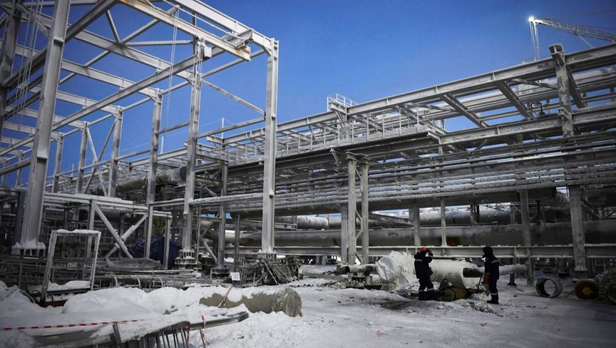توقف الانتاج بمشروع غاز مسال روسي نتيجة للعقوبات