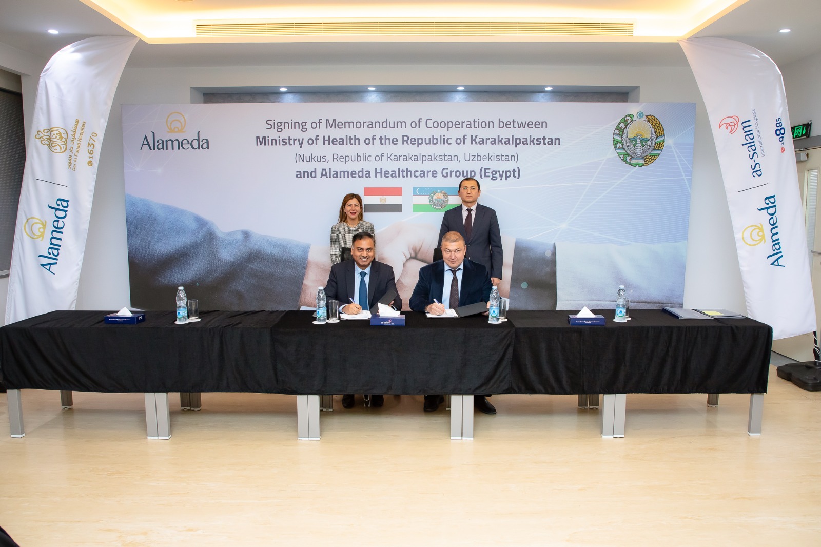 مجموعة «ألاميدا للرعاية الصحية» توقع مذكرة تفاهم مع وزارة الصحة بجمهورية كاراكالباكستان