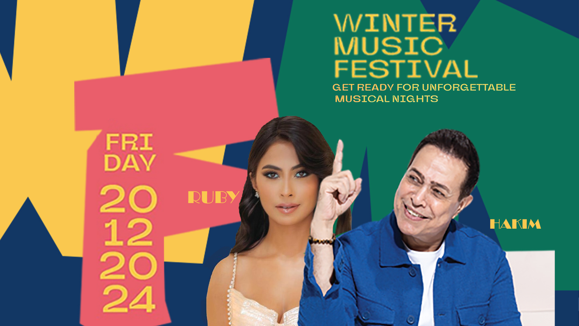 روبي وحكيم في حفل غنائي كبير بمدينتي الجمعة المقبلة