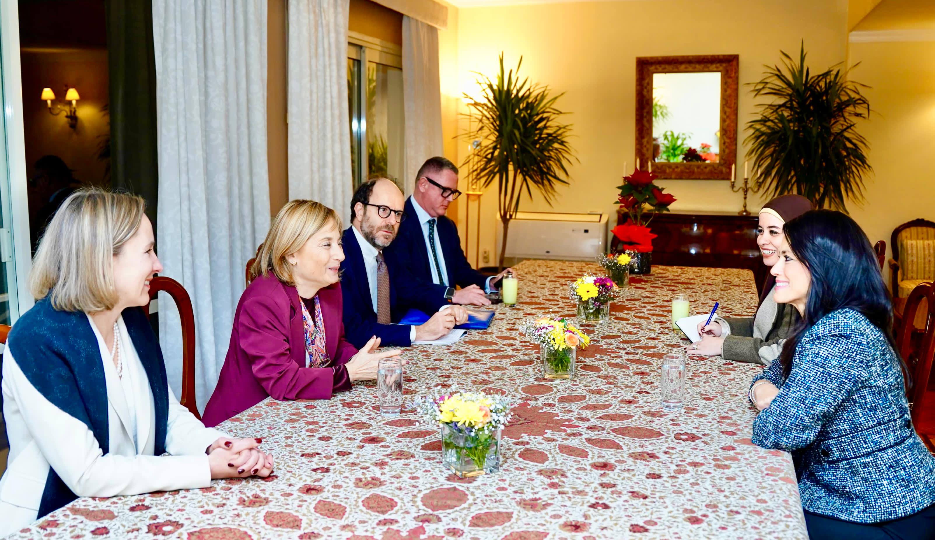 المشاط تلتقي نائب رئيس بنك الاستثمار الأوروبي خلال زيارتها لمصر