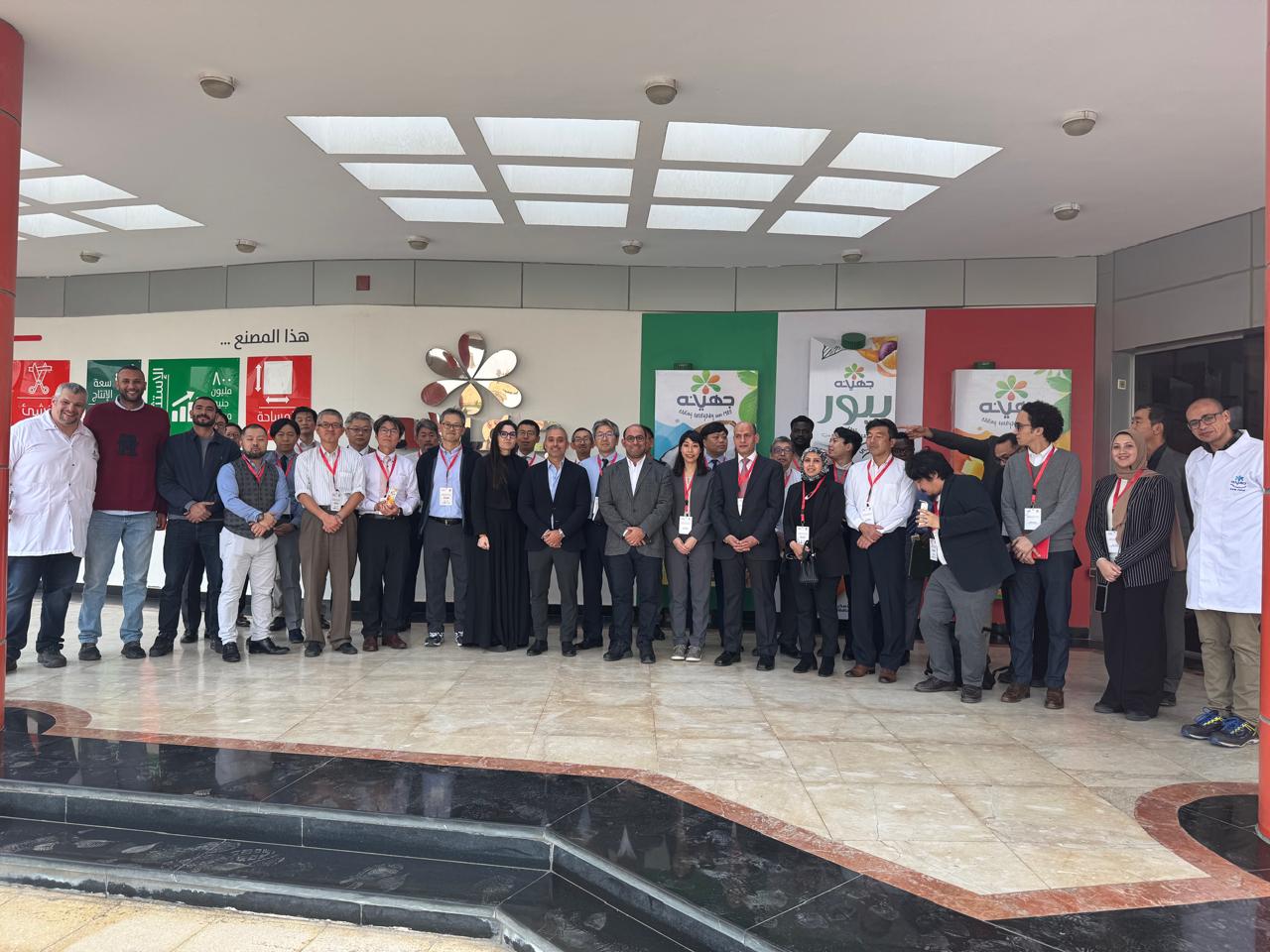 زيارة ميدانية من منظمة التجارة الخارجية اليابانية إلى مصانع جهينه لاستكشاف فرص تعاون مشتركة