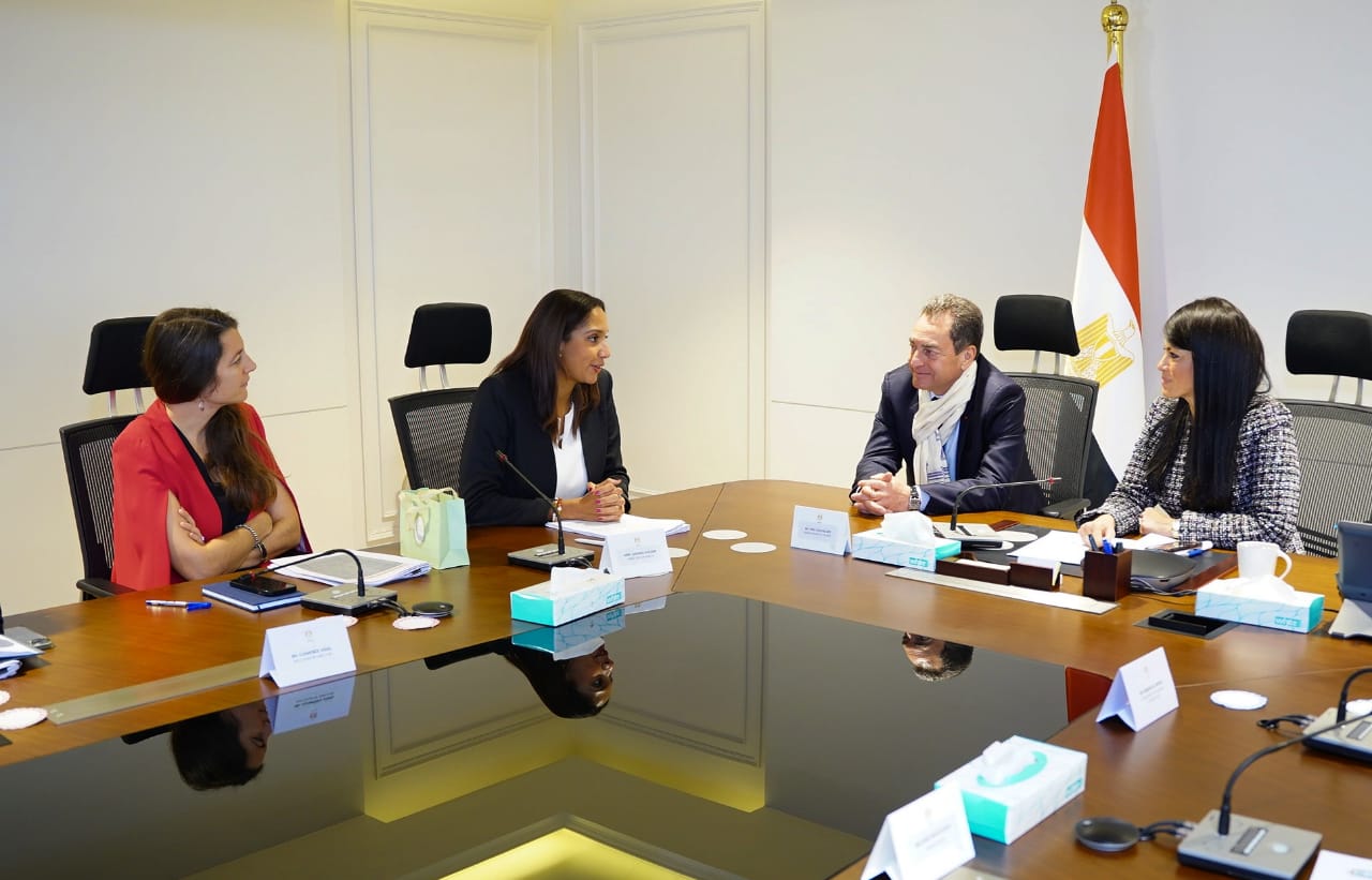 المشاط تستقبل السفير الفرنسي ومسئولي الوكالة الفرنسية للتنمية