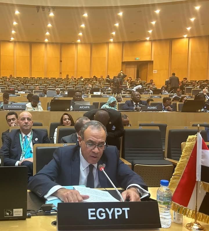 وزير الخارجية يلقي كلمة مصر في اجتماع المجلس التنفيذي للاتحاد الإفريقي