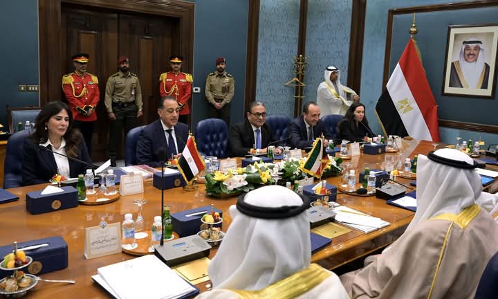 رئيسا وزراء مصر والكويت يترأسان جلسة مباحثات رسمية