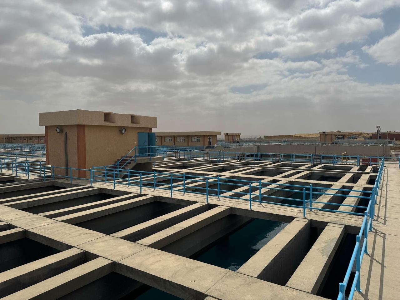 بدء التشغيل التجريبى للمرحلة الثانية من محطة مياه القاهرة الجديدة