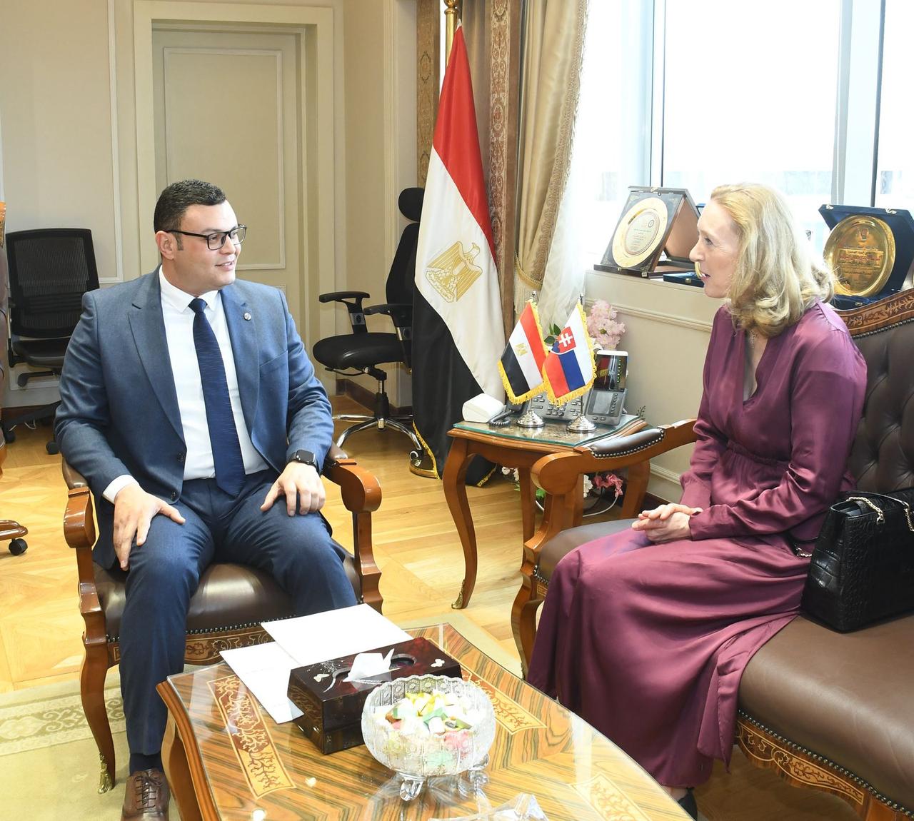 وزير الإسكان يستقبل سفيرة سلوفاكيا بالقاهرة لبحث التعاون المشترك في مجال إنشاء المدن الذكية