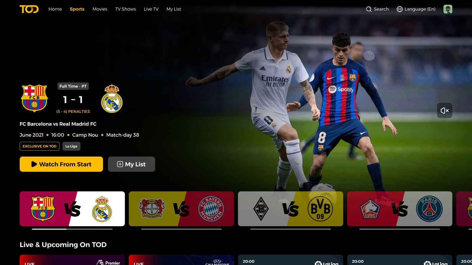 مصر تحقق 51٪ زيادة في عدد دقائق المشاهدة على منصة  TOD بعد إطلاق التحديث الجديد