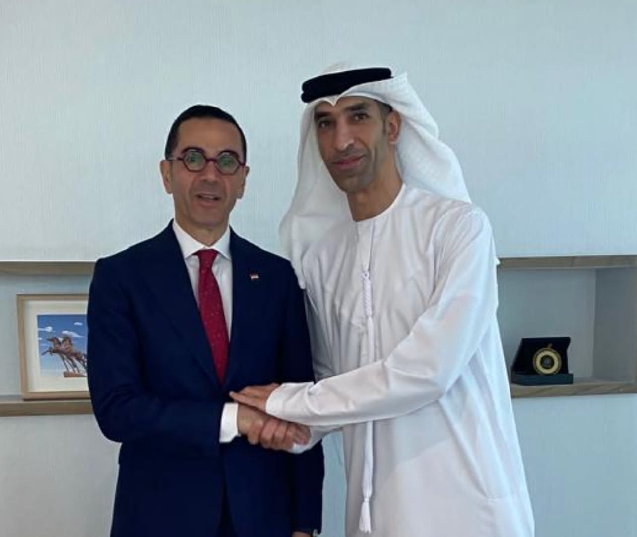 El Khatib reviews Egypt- UAE strategic partnership negotiations