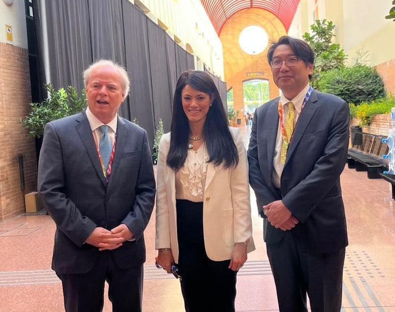 Al-Mashat holds intensive meetings at Financing for Development Conference