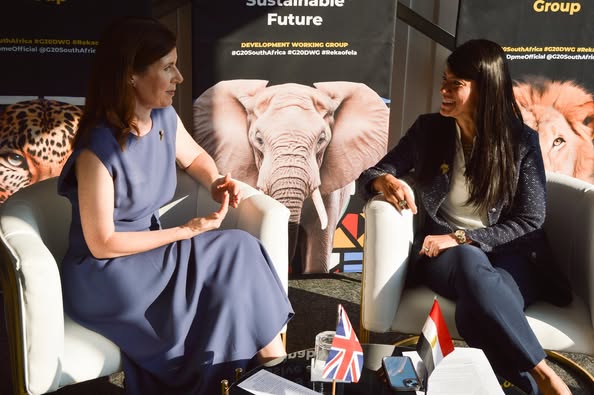 Egypt, UK discuss economic ties at G20 meeting