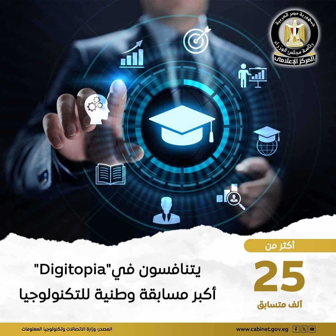 25 ألف متسابق يتنافسون في مسابقة ديجيتوبيا للبرمجيات والذكاء الاصطناعي