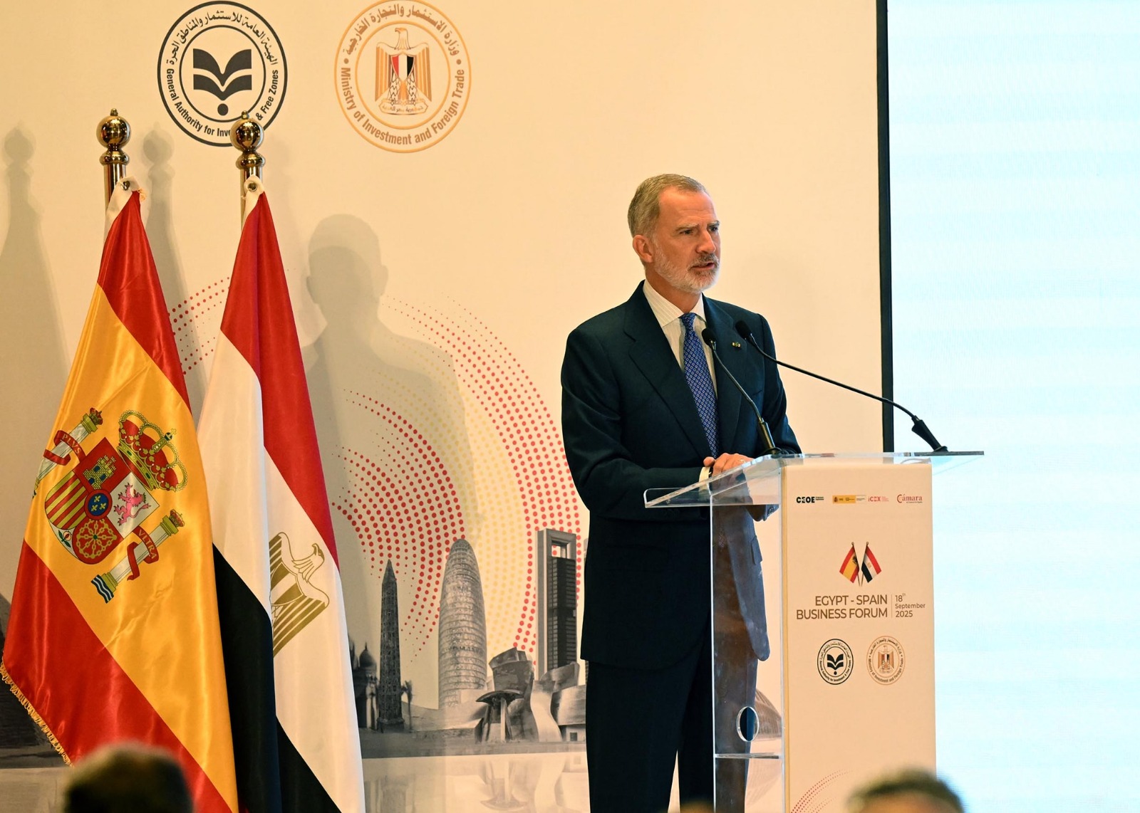 ملك إسبانيا: لدينا 60 شركة مستقرة في مصر