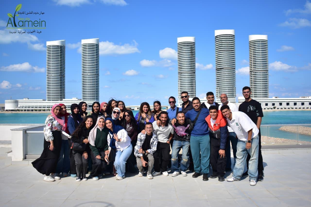 مدينة العلمين الجديدة تستقبل طلاب كلية الهندسة المعمارية بجامعة مايو لاكتساب الخبرات