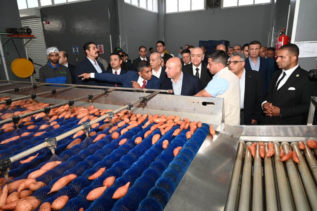افتتاح مصنع لتصدير الحاصلات الزراعية و3 خطوط إنتاج دوائية بالمنطقة الصناعية بجمصة