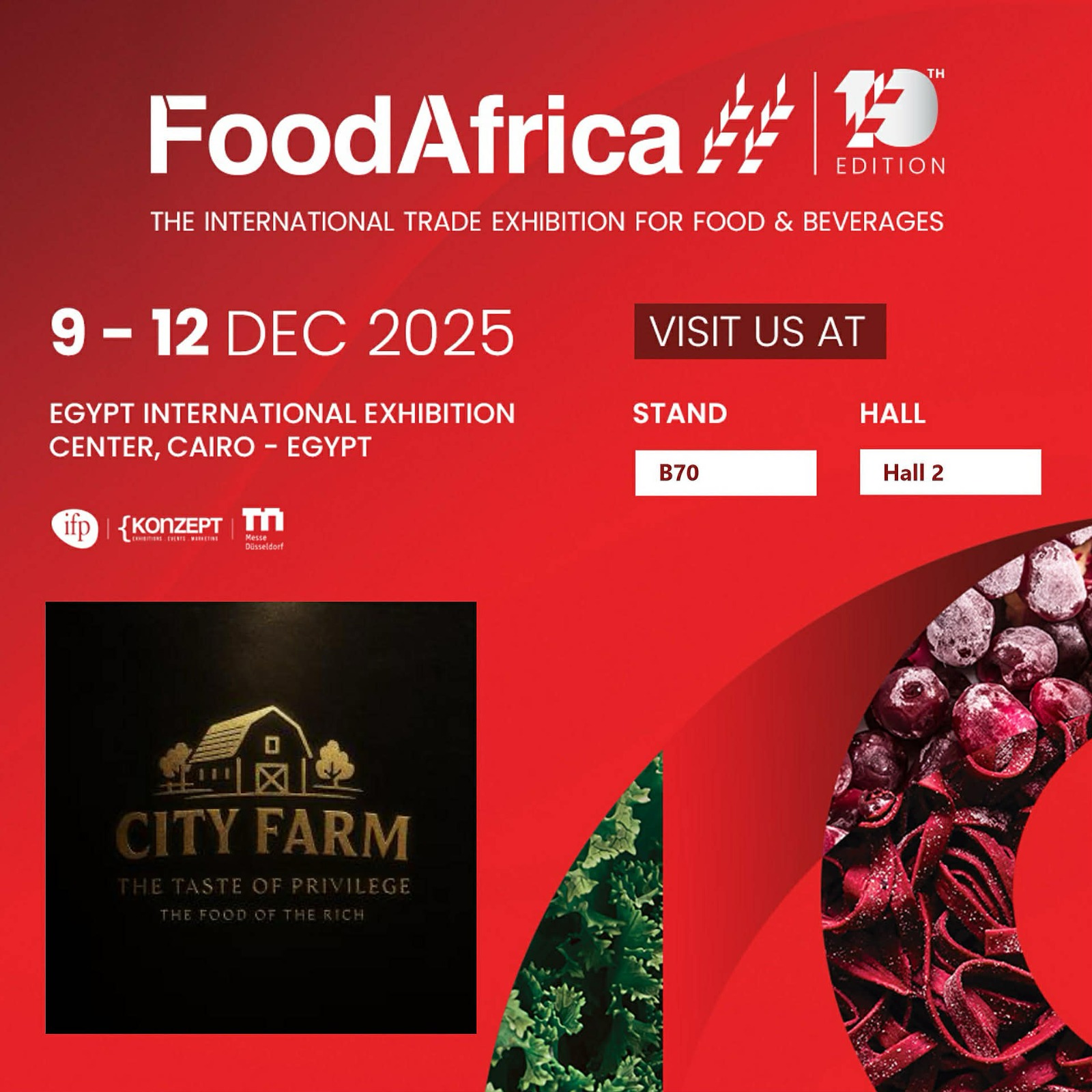 شركة City Farm تعلن المشاركة الرسمية في معرض Food Africa 2025 بهوية جديدة وتوسعات عالمية