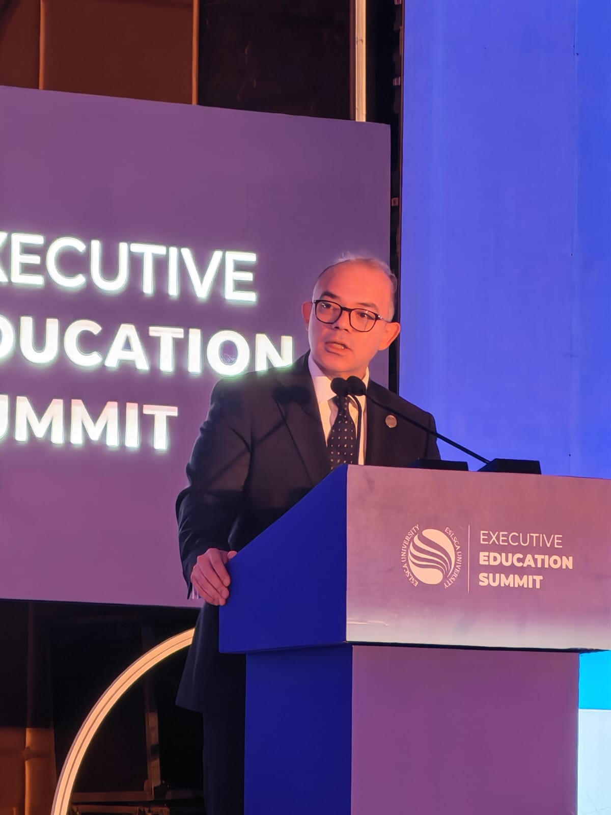 Farid delivers address at ESLSCA Egypt executive education summit 2025