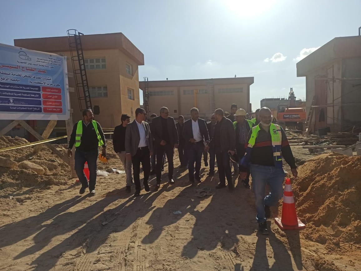 Abdelkader inspects several wastewater projects in Alexandria