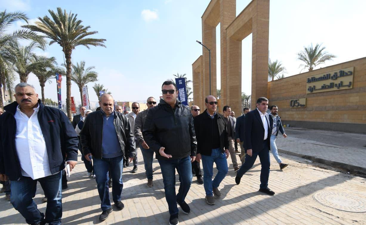 El-Sherbiny visits Fustat Hills Gardens project