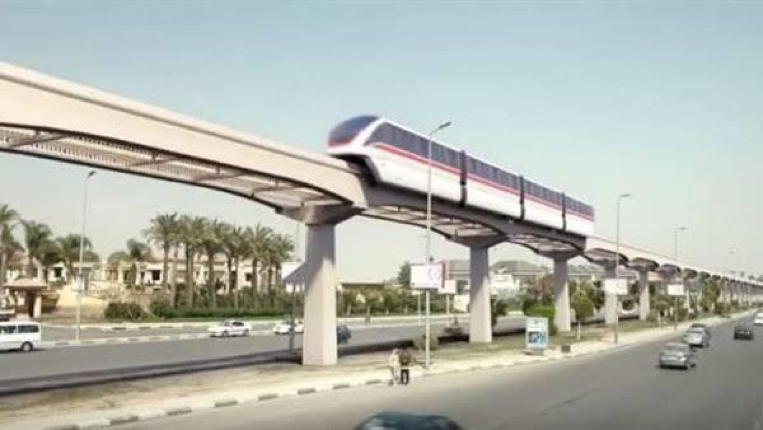 Egypt’s East Nile Monorail unaffected by water pipe break