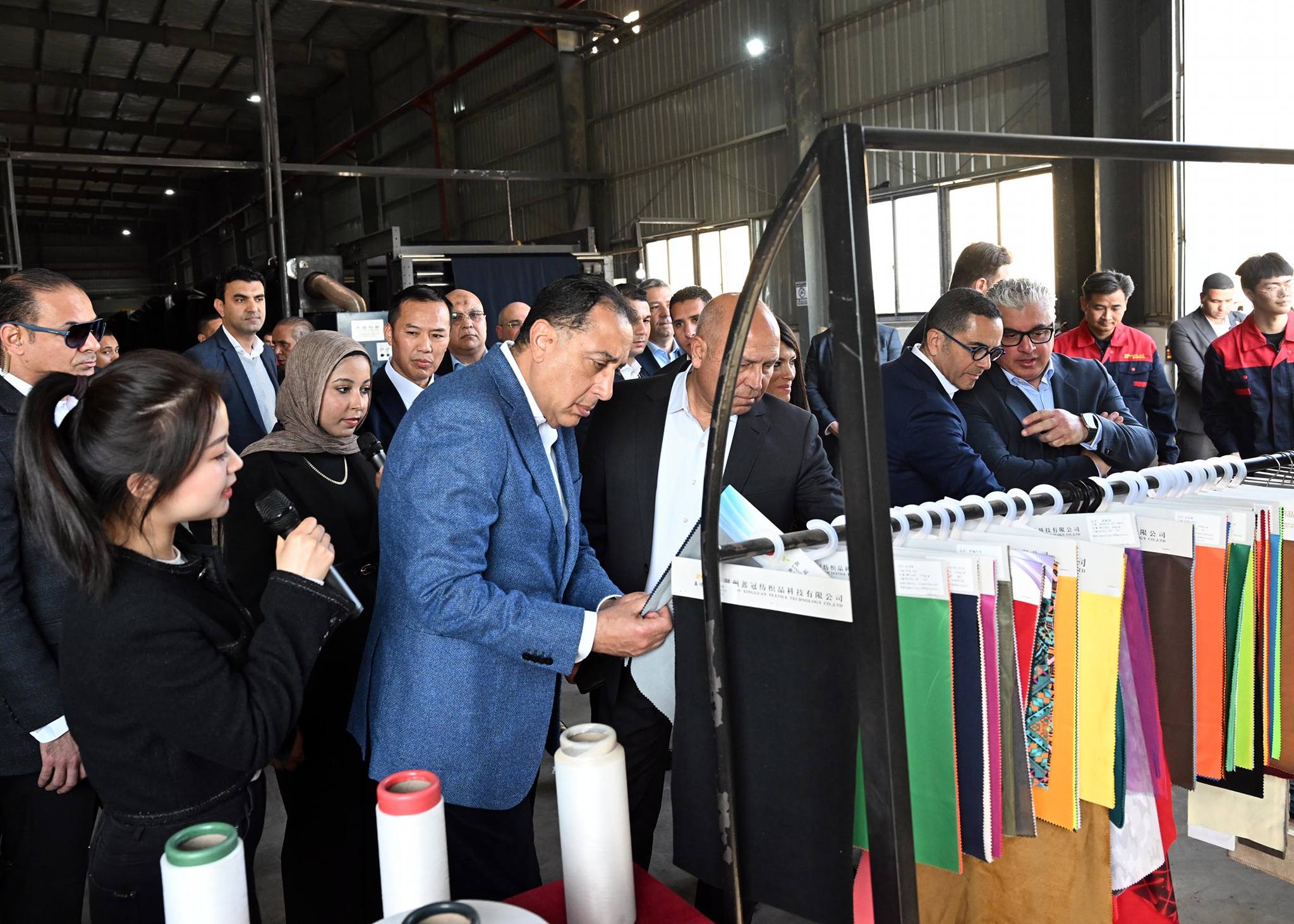 مدبولي : مشروع شين جين يعكس التوجه الحكومي لتعميق التصنيع المحلي في قطاع المنسوجات