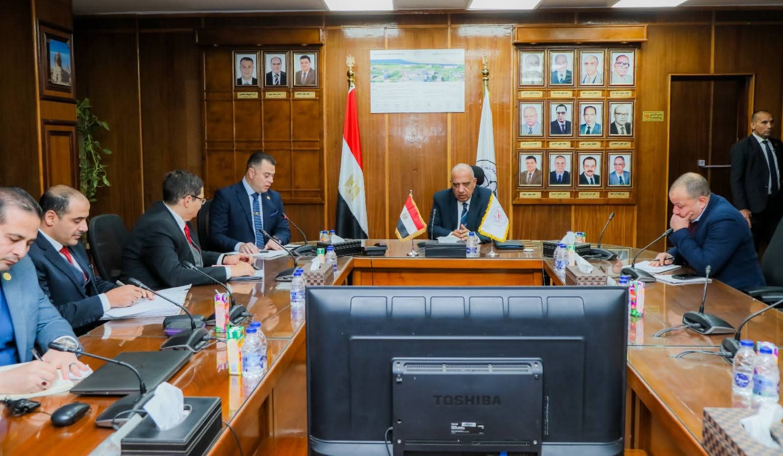 وزير الكهرباء يجتمع برئيس هيئة المحطات النووية والقائمين على مشروع المحطة النووية بالضبعة