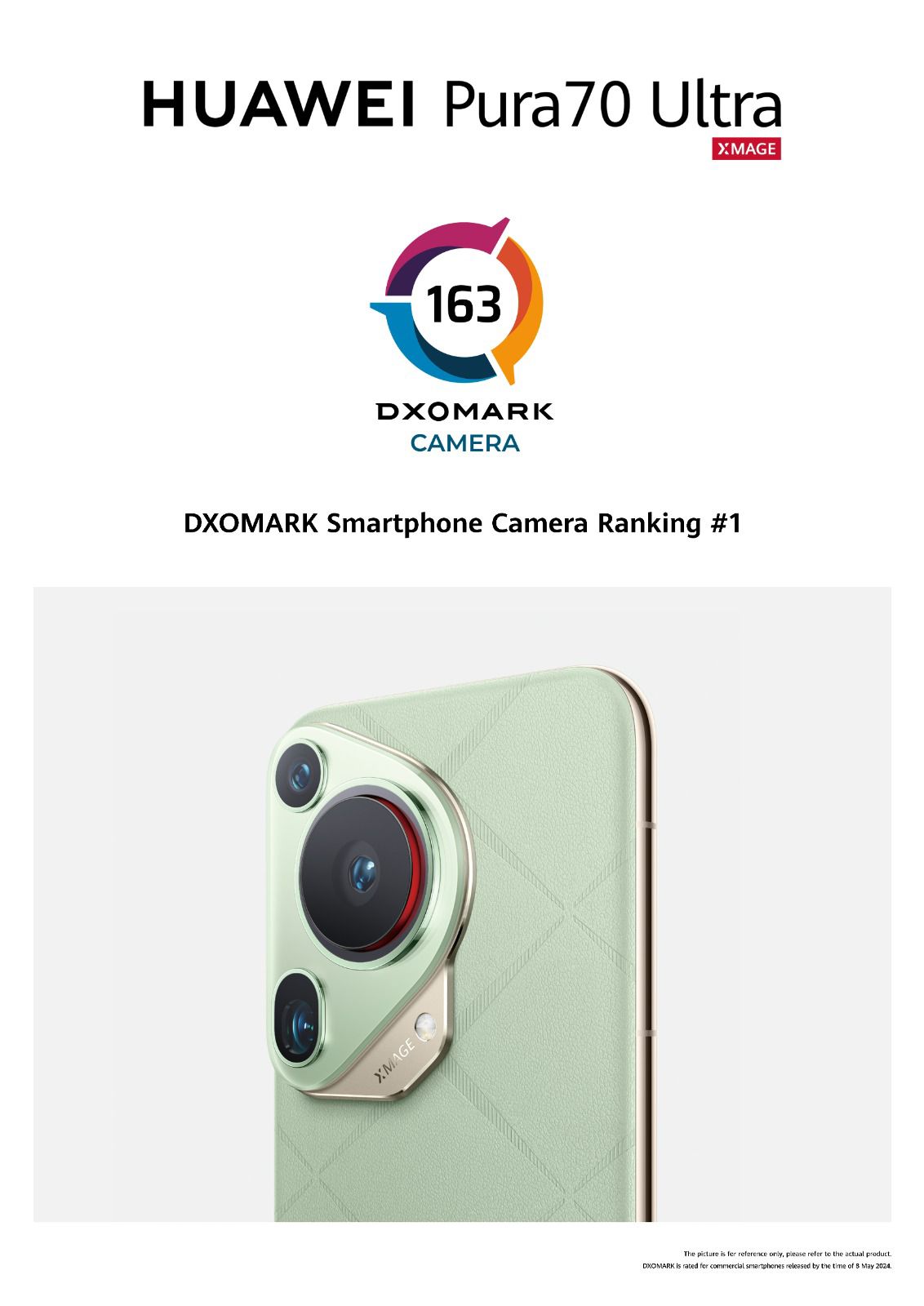 وصل هاتف HUAWEI Pura 70 Ultra الجديد إلى قمة تصنيفات كاميرات الهواتف في DXOMARK